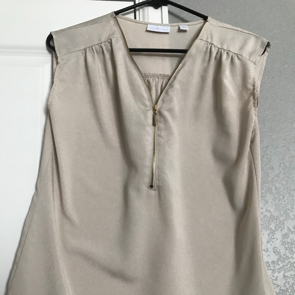 Blouse w/ Gold Zipper